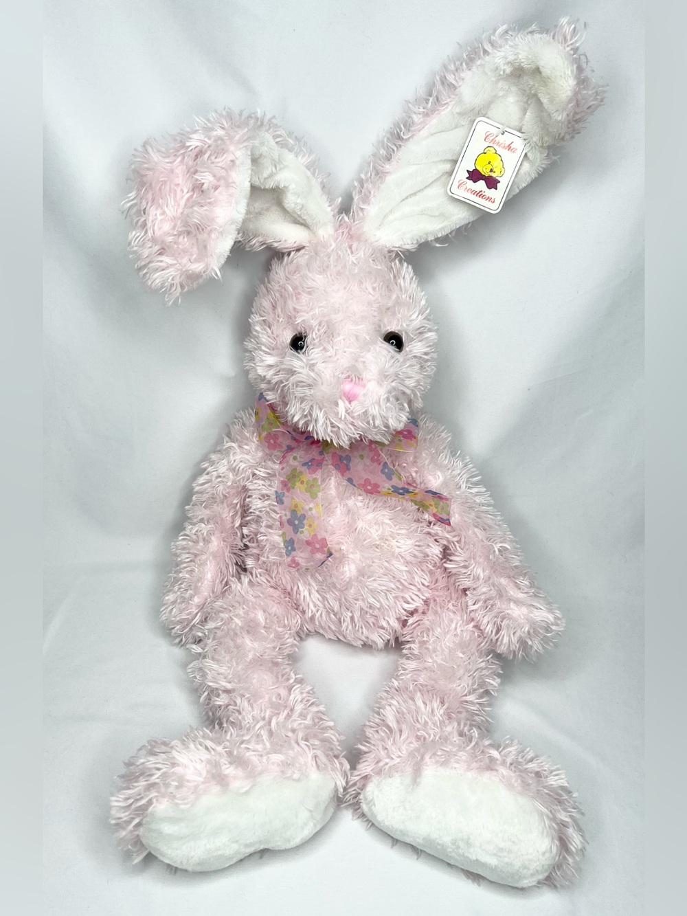 Chrisha Playful Plush Vintage Large 27" Easter Bunny Rabbit
